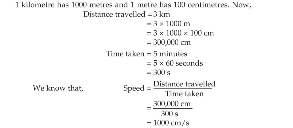 Motion Class 9 Notes Science Chapter 8 Calculate his speed in