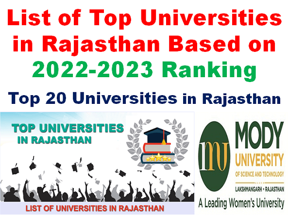 Top 20 Universities in Rajasthan